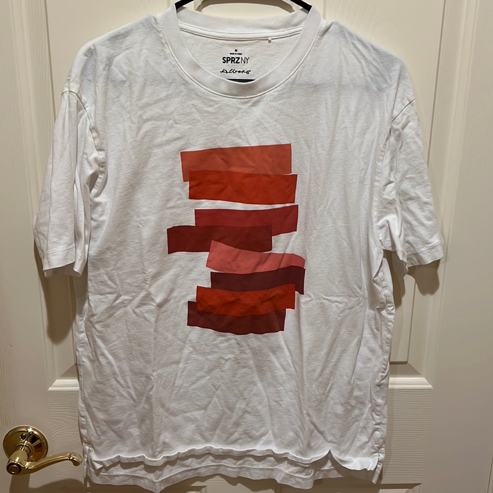 UNIQLO Men SPRZ NY Graphic T-Shirt | Medium (M) | White